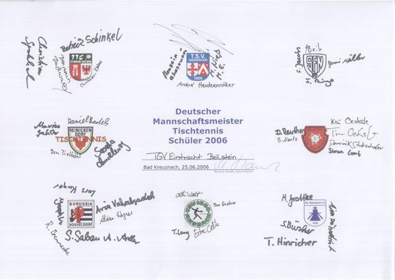 Copyright: Tischer Tischtennis